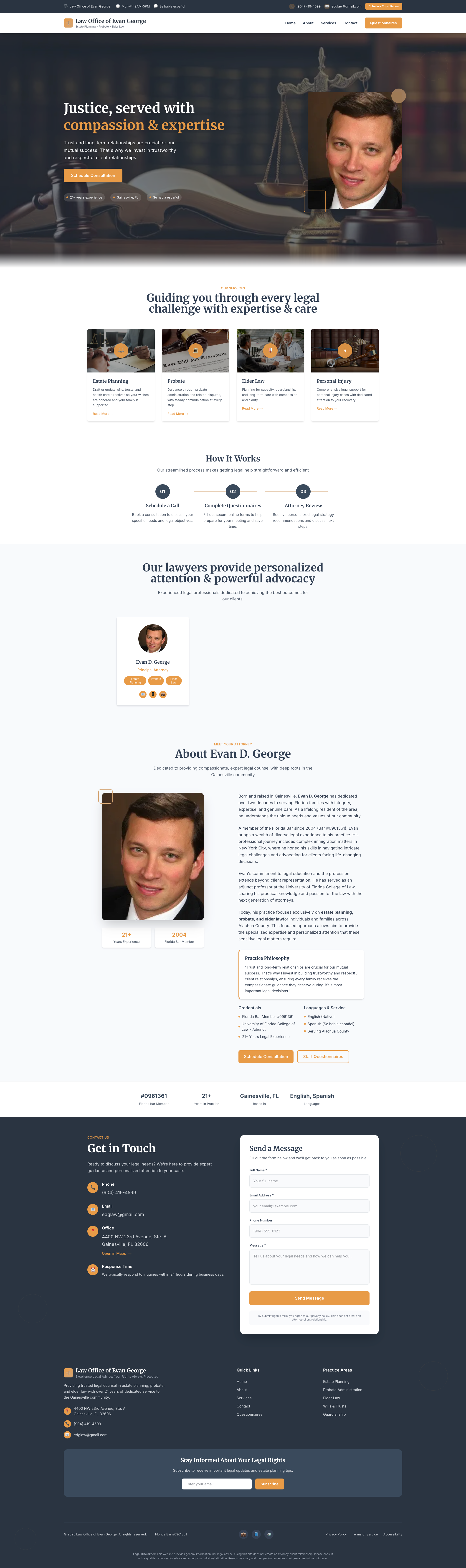 Law Office of Evan George full page